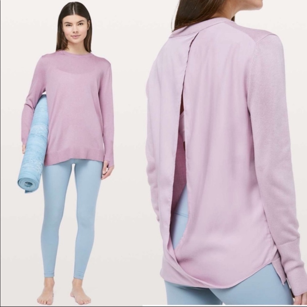 Lululemon Cashmere Open Back Pull Over Sweater New With Tags